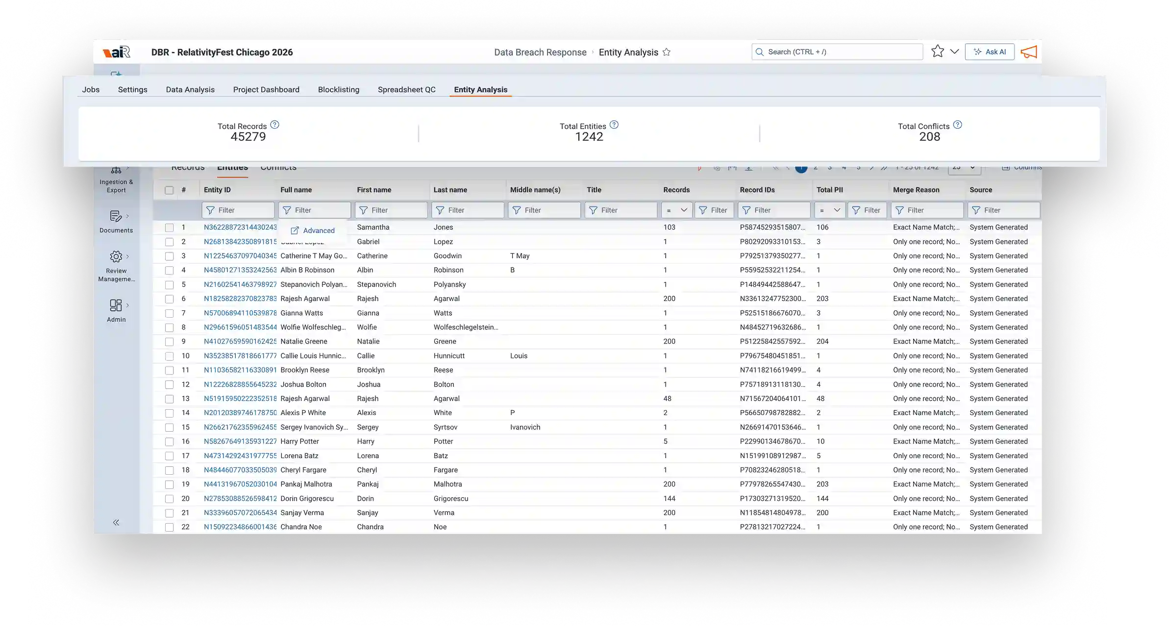 Data breach response - Get notification-ready outputs screenshot
