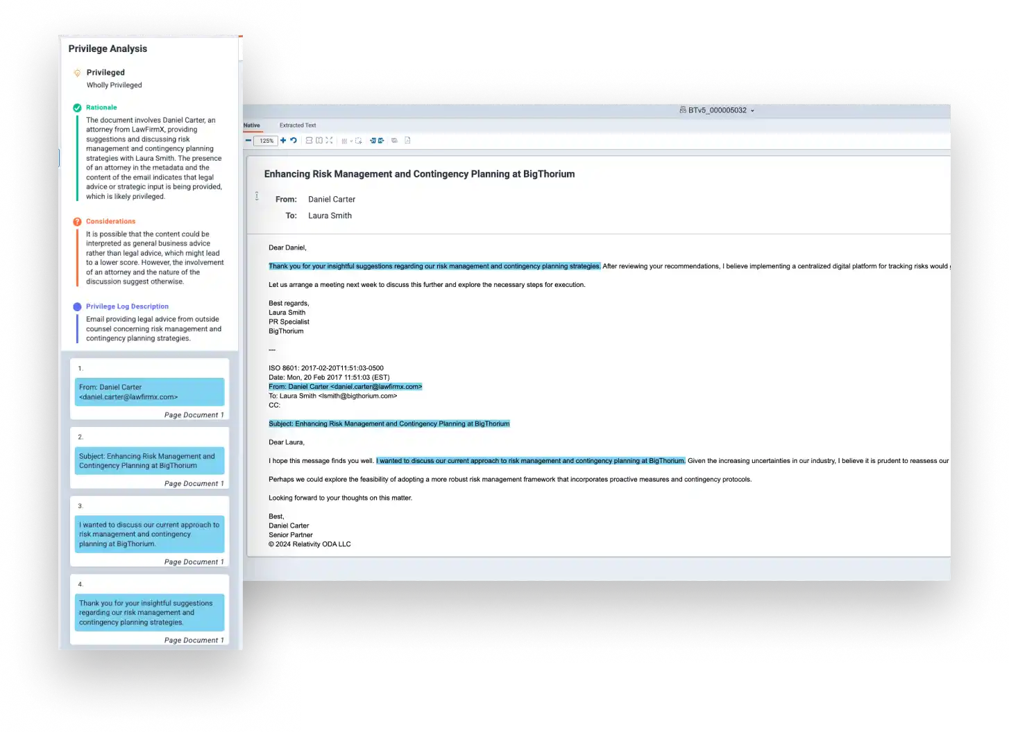 Smarter Privilege Log Creation | Second Requests in Relativity aiR