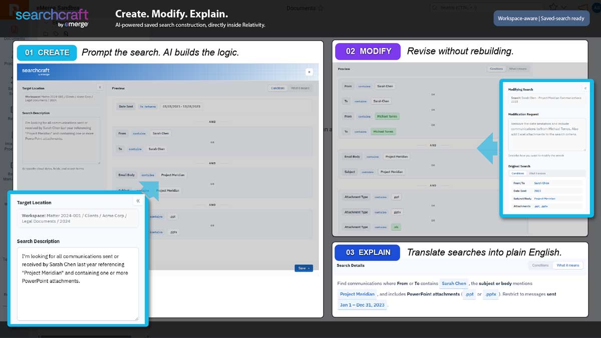 eMerge SearchCraft screenshot