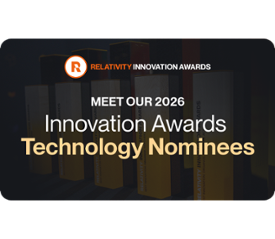 Meet Our 2026 Innovation Award Technology Nominees Icon - Relativity Blog